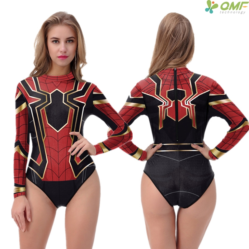 ̴  Monokinis Rompers  Ʈ ǽ   Retail ̴   Bodycon     /Spider Man Monokinis Rompers Jumpsuit One Piece Swimsuit Long S